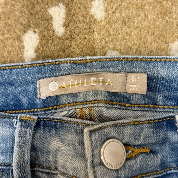 Athleta Sculptek light wash jeans women’s size 8P - Picture 6 of 9
